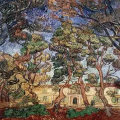 Trees in the Garden of Saint-Paul Hospital Poster Print byVincent Van Gogh - Item # VARPDX281321