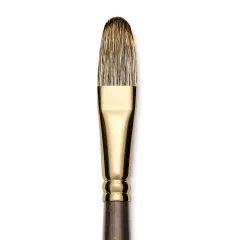Winsor & Newton Monarch Mongoose Brush - Filbert, Long Handle, Size 16
