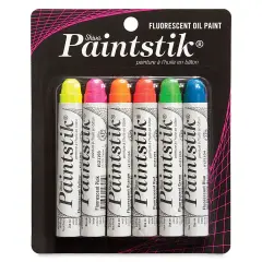 Shiva Oilstik Oil Paint - Set of 6, Fluorescent, 37 ml