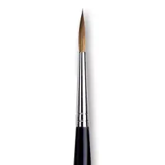 Da Vinci Maestro Kolinsky Brush - Long Tapered Round, Short Handle, Size 4