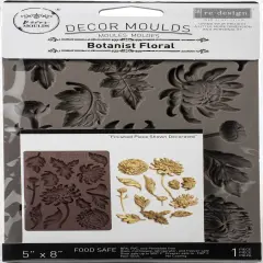 Prima Marketing Re-Design Mould 5"X8"X8mm-Botanist Floral