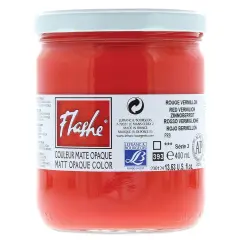 Lefranc & Bourgeois Flashe Vinyl Paint - Red Vermilion, 400 ml jar