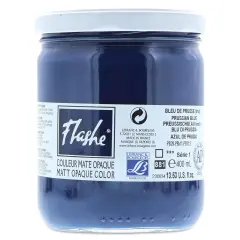Lefranc & Bourgeois Flashe Vinyl Paint - Prussian Blue Hue, 400 ml jar