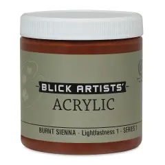 Blick Artists' Acrylic - Burnt Sienna, 8 oz jar