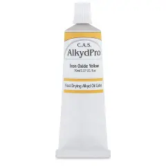 CAS AlkydPro Fast-Drying Alkyd Oil Color - Iron Oxide Yellow, 70 ml tube