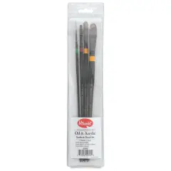 Utrecht Manglon Brushes-Set of 4, Long Handle
