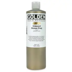 Golden Fluid Acrylics - Iridescent Bronze (Fine), 16 oz bottle