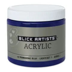 Blick Artists' Acrylic - Ultramarine Blue, 16 oz jar