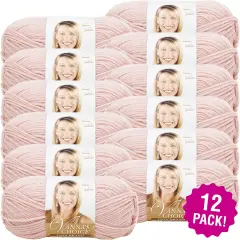 (12 Pack) Lion Brand Vanna's Choice Yarn - Pink