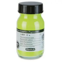 Schmincke Pigment - Fluorescent Yellow, 100 ml Jar