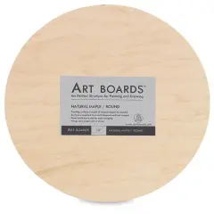 Art Boards Natural Maple Panel - 12" Round, Uncradled