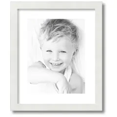 ArtToFrames Collage Photo Picture Frame with 1 - 10x13 inch Openings, Framed in White with Over 62 Mat Color Options and Regular Glass (CSM-3966-641)