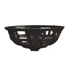 Cast Iron Oil Lamp Bowl for Wall Lamps 5.25 in Inside Diameter Bracket Not Included