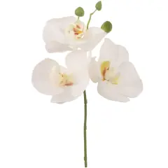 10" White Silk Phalaenopsis Flower - Lifelike Orchid Decor for Home & Special Events