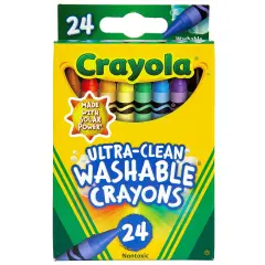 Crayola Washable Crayons-24/Pkg