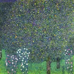 Roses under the Trees Poster Print by Gustav Klimt - Item # VARPDX1GK131