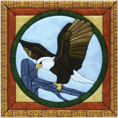 Quilt-Magic No Sew Wall Hanging Kit-Eagle