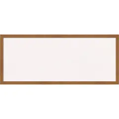 Carlisle Narrow Wood Framed Corkboard, White Cork Blonde