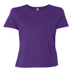 BELLA + CANVAS&reg; Women's Relaxed Crewneck Short Sleeve Jersey T-Shirt Team purple