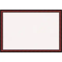 Rubino Cherry Scoop Wood Framed Corkboard, White Cork
