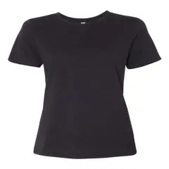 BELLA + CANVAS&reg; Women&rsquo;s Relaxed Fit Short Sleeve Heather CVC Tee Black heather