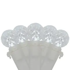 Northlight LED G12 Berry Christmas Lights - Pure White - 16' White Wire - 50ct