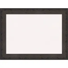 Dappled Wood Framed Corkboard, White Cork Black Brown