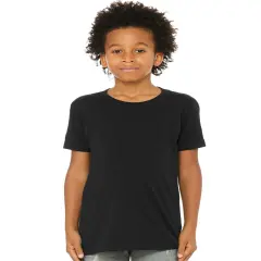 BELLA + CANVAS&reg; Youth Jersey Crewneck Short Sleeve Tee Black