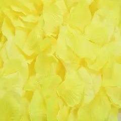 1000 Pcs Rose Petal Wedding Party Decorations Bright yellow