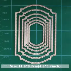 Metal Arched Frame Nesting 6 Piece Dies Set