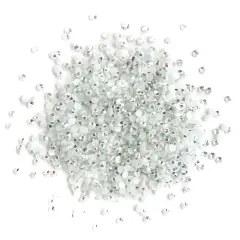 Buttons Galore Jewelz Rhinestones Craft Embellishments Assorted Colors Approx. 1600 Pieces White ab