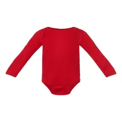 Rabbit Skins&reg; Infant Fine Jersey Long Sleeve Bodysuit Red