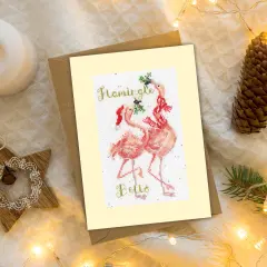 Flamingle BellsXMAS68 Counted Cross Stitch Kit