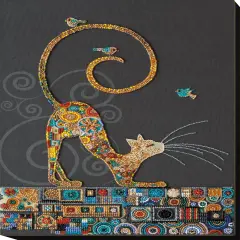 Bead Embroidery Kit - Kitty