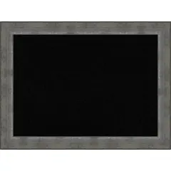 Forged Pewter Wood Framed Corkboard, Black Cork