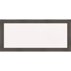 Hardwood Narrow Wood Framed Corkboard, White Cork Chocolate