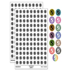Checked Check Mark Teacher School 200+ 0.50" Round Stickers Hot Pink