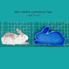 show rabbit - cylindrical type - silicone freshie mold