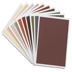 Art Spectrum Colourfix Original Coated Pastel Paper - 9" x 12", Warm Tones, 10 Sheets