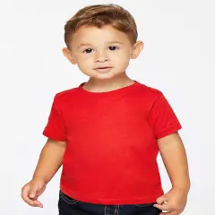 Rabbit Skins&reg; Infant Fine Jersey Crew Neck Short Sleeve Tee - 3322 Red