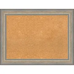 Fleur Silver Wood Framed Corkboard, Natural Cork