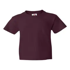 12 Pack: Fruit of the Loom&reg; Youth Short Sleeve Crew Neck T-Shirt Maroon