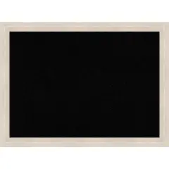 Hardwood Narrow Wood Framed Corkboard, Black Cork