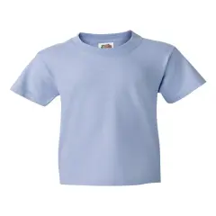 12 Pack: Fruit of the Loom&reg; Youth Short Sleeve Crew Neck T-Shirt Light blue
