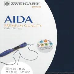 PrecutZweigart Fein-Aida 18 count Navy