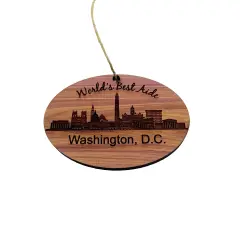 worlds Best Aide Washington DC- Cedar Ornament
