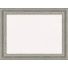 Parlor Framed Corkboard, White Cork Silver