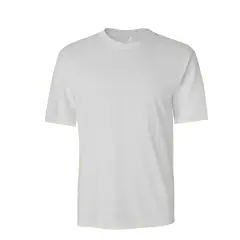 GILDAN&reg; Crewneck Short Sleeve Safety T-Shirt For Adult White