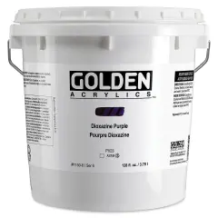 Golden Heavy Body Acrylic Paint - Dioxazine Purple, 128 oz Jar