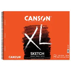 Canson XL Sketch Pad - 18" x 24", Wirebound Top, 50 Sheets
